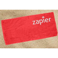 Velour Beach Towel 30X60 - Red (IMPRINTED)